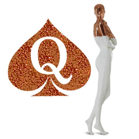 Buy Qos Queen Of Spades Sparkle Rose Gold Temporary Tattoo Hotwife Cuckold Vixen Bbc Online In