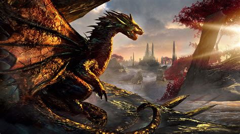 Fantasy Dragon 4k Ultra Hd Wallpaper Background Image 5760x3240