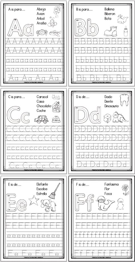Free Printable Spanish Alphabet Tracing Worksheets Artofit