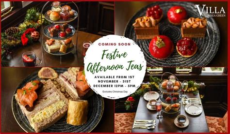 Festive Afternoon Teas At The Villa Special Events In Preston Lytham