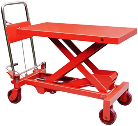 150kg Mobile Scissor Lift Hydraulic Lifting Platform Table Trolley Cart Truck Buy Online In