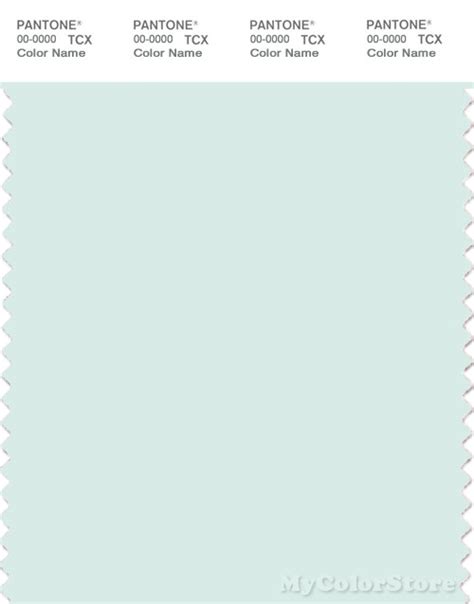 Pantone Smart 11 4805 Tcx Color Swatch Card Pantone Hint Of Mint
