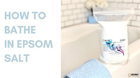 How To Bathe In Epsom Salt Youtube