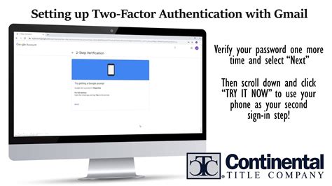 How To Enable Gmail Two Factor Authentication Youtube