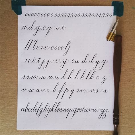 Learning The Copperplate Alphabet Any Pointers Calligraphy