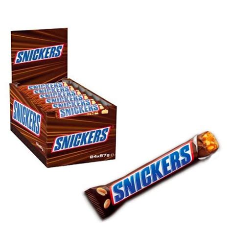 Snickers Chocolate Bars Box 24 Pieces Of 50 G Snickers