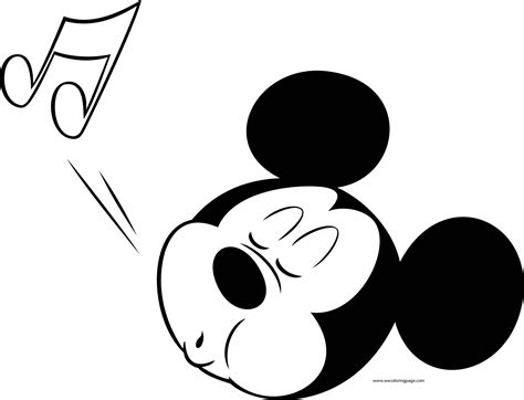 Download and print these mickey mouse face coloring pages for free. Mickey Mouse Disney Music Face Coloring Page ...