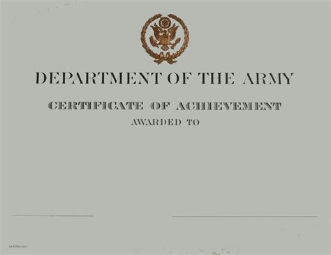 Da Form 2442 Certificate Of Achievement Forms Docs 2023