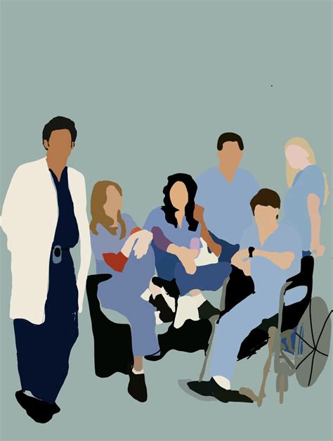 Pin De Gillian16 Em ️greys Anatomy ️ Ilustração De Retrato