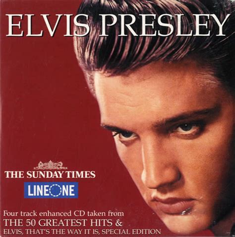 Elvis Presley The 50 Greatest Hits Uk Promo Cd Album Cdlp 556784