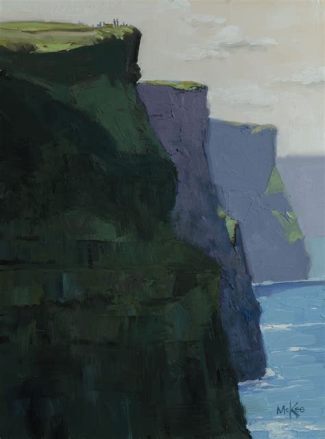 Landscape Oil Paintings Cliffs Of Moher By Dennis Mckee Fine Art