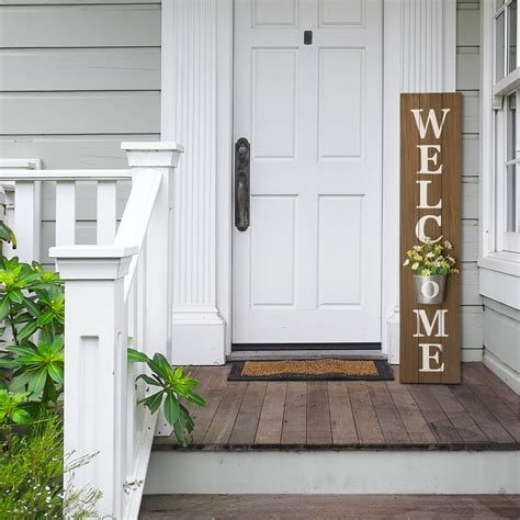 Buy Glitzhome Welcome Sign For Front Door Porch 42 Inch Farmhouse