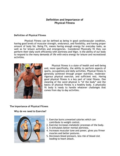 Definition Of Physical Fitness Definition Of Physical Fitness