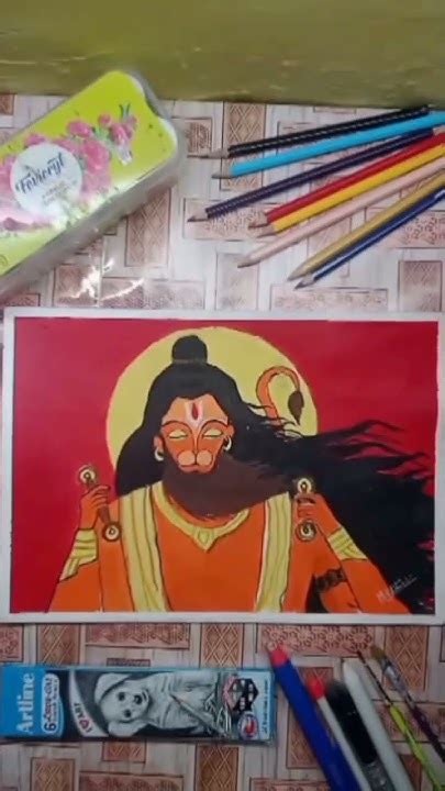 Jay Shree Ram ️🚩 Hanuman Ji Ki Painting 🎨🖌️ Artistforhouse ️🚩 Youtube