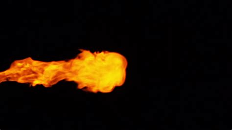 Animated Realistic Stream Of Fire Like Flamethrower Shot Or Fire