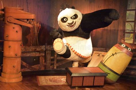 Kung Fu Panda Wax Standbeeld In Madame Tussauds Wax Museum In Icoon