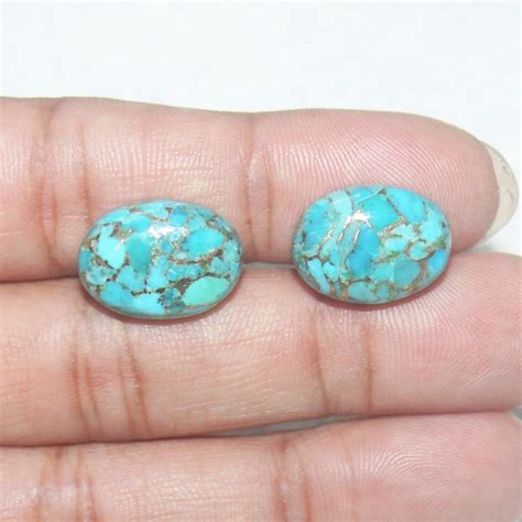 Amazing Natural Blue Copper Turquoise Gemstone Aaa Quality Cabochon