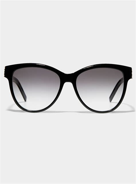 Round Cat Eye Sunglasses Saint Laurent Simons