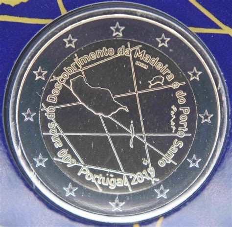Portugal 2 Euro Coin 600th Anniversary Of The Discovery Of Madeira