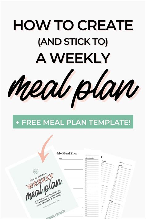 How To Create And Stick To A Weekly Meal Plan Video ⋆ Fork In The