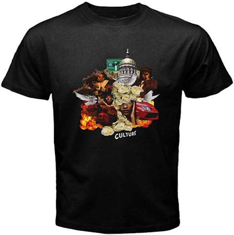 New Migos Culture Logo Mens Black T Shirt Amazonde Bekleidung