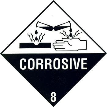 Haz Label Class Corrosive