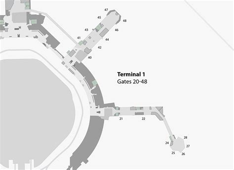 San Francisco International Airport Map Sfo Printable Terminal Maps