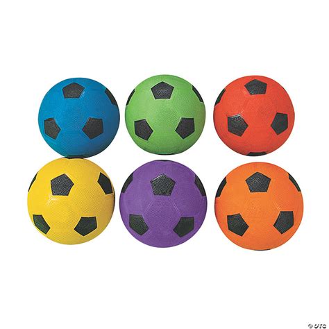 Rainbow Soccer Balls Oriental Trading
