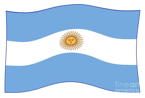argentina flag waving digital art by bigalbaloo stock fine art america