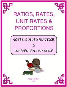 Proportions notes hw key answer : Ratio, Rates, Proportions on Pinterest | Middle School ...