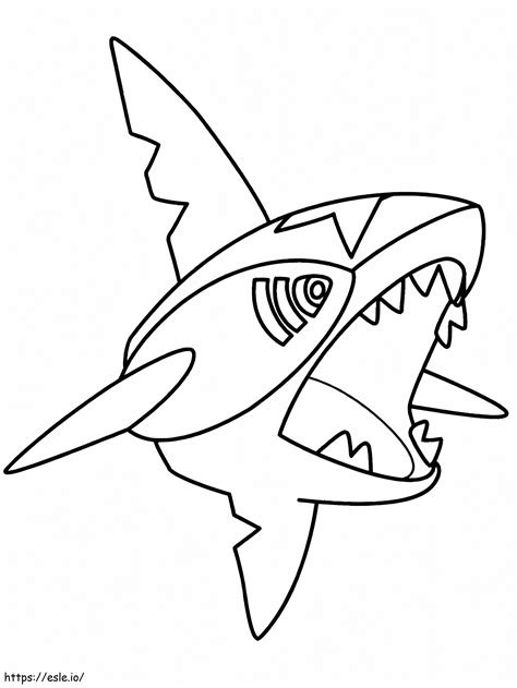 Sharpedo 4 Coloring Page