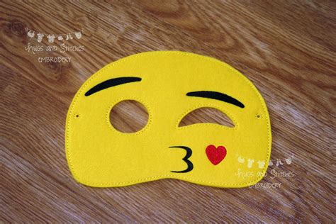 Emoji Inspired Masks Emotions Masks Mobile Phone Emoji Etsy