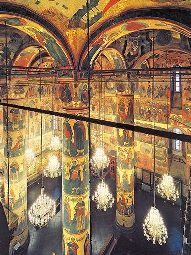 The Dormition Cathedral Interior Moscow Kremlin Cathedral Architecture