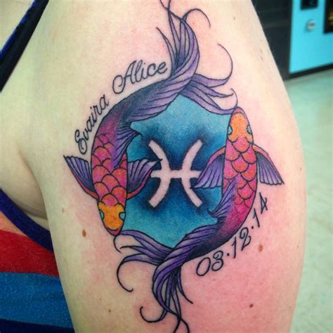 30 Gorgeous Pisces Tattoo Designs And Ideas Try One In 2019