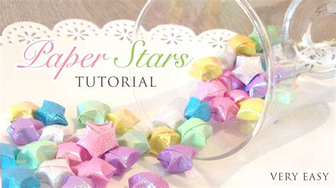 Kawaii Origami Paper Stars Tutorial Youtube