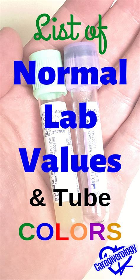 The free testosterone is not reliably measured in the lab. List of Normal Lab Values and Tube Colors | Lab values ...