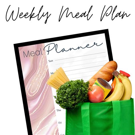 Meal Planner Printable Weekly Meal Planner Menu Planning Meal Planner