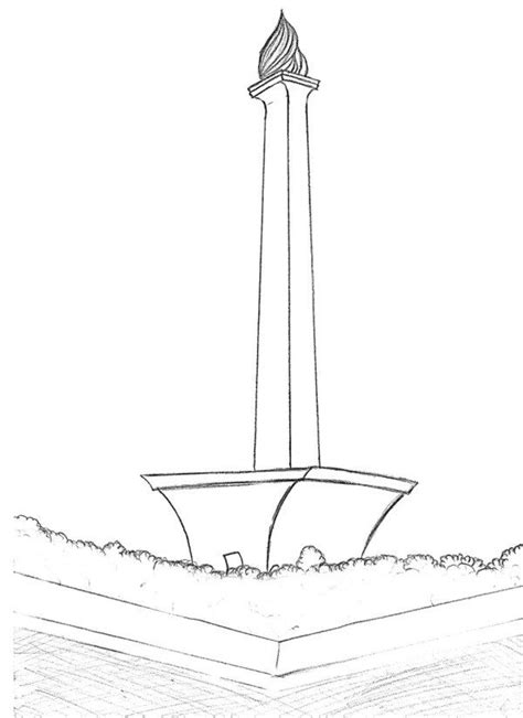 Monas Jakarta Indonesia Coloring Pages Coloring Pages Lego Statue Of