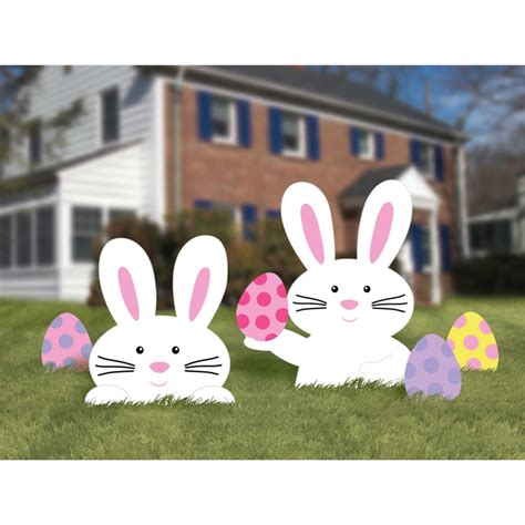 Easter Bunny Assorted Yard Signs Amscan Asia Pacific