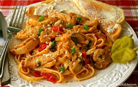 Cajun Chicken Alfredo With Oven Roasted Peppers Tomatoes Wildflour S Cottage Kitchen
