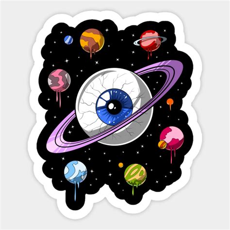 Psychedelic Trippy Space Psychedelic Space Sticker Teepublic