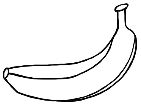 Banana Line Drawing Clipart Best