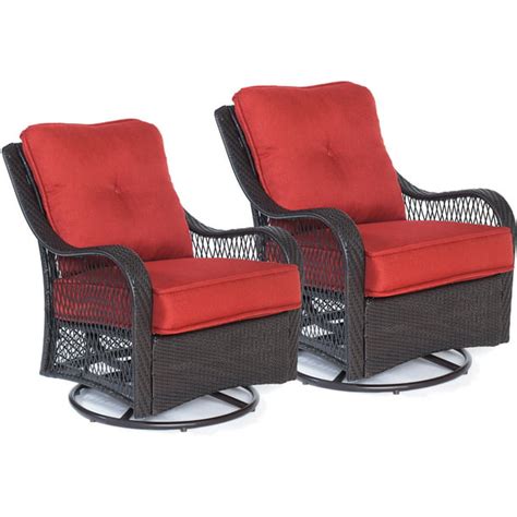 Hanover Orleans Outdoor Swivel Rocking Lounge Chairs