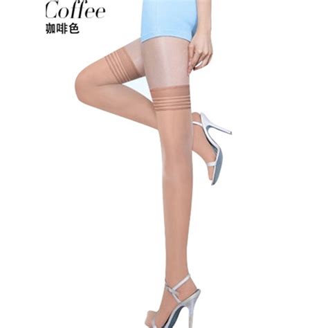 Free Shipping Sexy Women Fashion Ultrathin Lace Top Sheer Thigh High