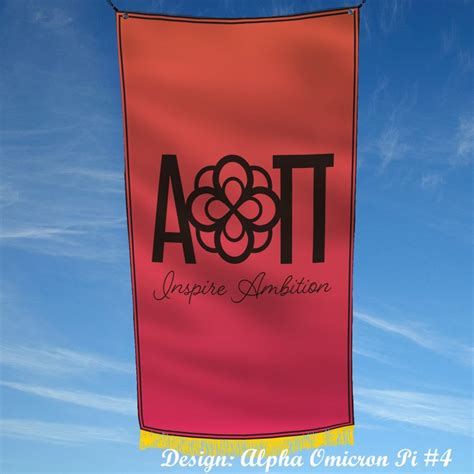 Alpha Omicron Pi Officially Licensed Flag Banner Etsy