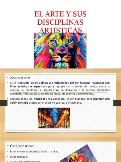 El Arte Y Sus Disciplinas Artisticas Pdf