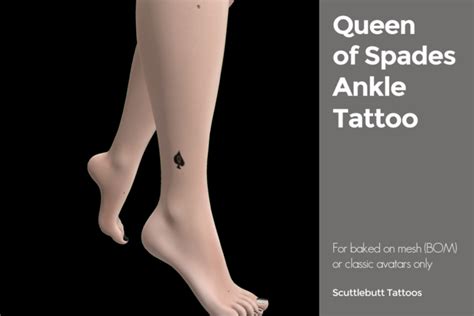 second life marketplace scuttlebutt queen of spades ankle tattoo