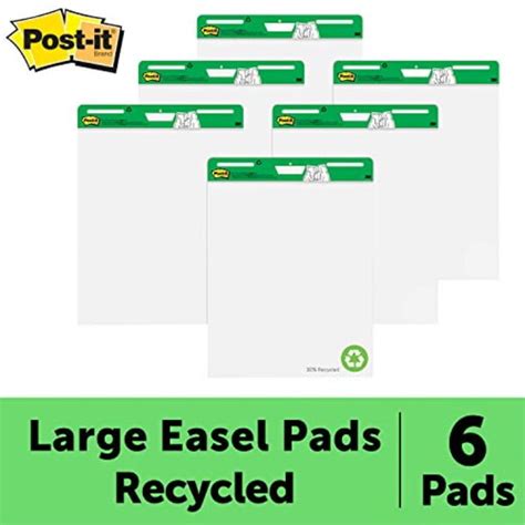 Post It Super Sticky Easel Pad 25 X 30 Inches 30 Sheetspad 6 Pads 559rp Vad6 Large White