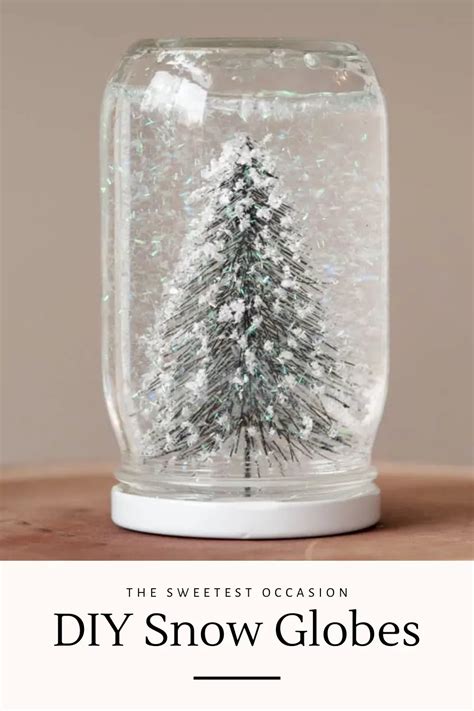 Diy Waterless Snow Globe In A Vintage Glass Jar Artofit