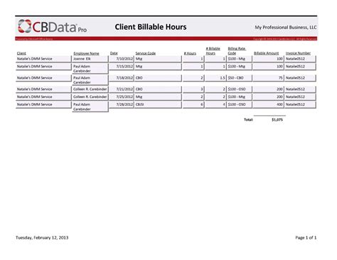Billable Hours Spreadsheet Pertaining To Consultant Billable Hours